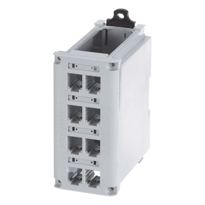 PANDUIT CDPP8RG - Panel de Parcheo Modular / Riel DIN 35 mm / 8 Puertos Mini-Com / UL94V-0 / -10 a 60°C / Gris | SIERRA STORE