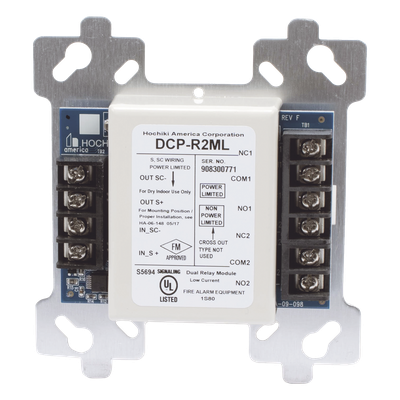 Módulo de Relevador Doble / 2 Relevadores Independientes / 2A a 30 VDC / Lazo SLC Clase A o B / Hasta 128 Dispositivos / LED Bicolor | SIERRA STORE