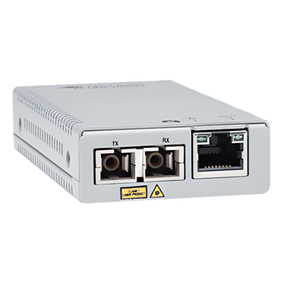 Convertidor de medios Gigabit Ethernet a fibra óptica, conector SC, multimodo (MMF), distancia de 220 hasta 500 m | SIERRA STORE