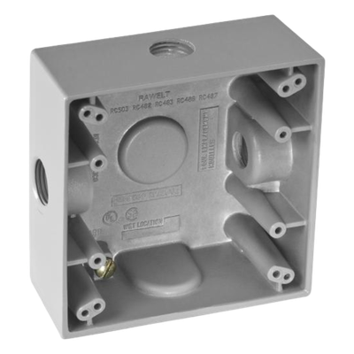 Caja de Conexión a Prueba de Intemperie / Aluminio Die-Cast / 3 Salidas / 1/2" NPT / IK09 / 492 cm³ | SIERRA STORE