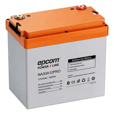 Batería de Iones de Sodio Ciclo Profundo / 12 Vcc 30 Ah / 360 Wh / 4000 Ciclos / Bluetooth / IP65 | SIERRA STORE