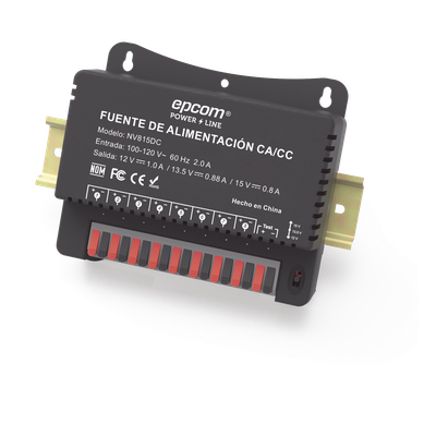 Fuente de Poder / 8 Canales / Salida Ajustable 12/13.5/15 Vcc / 4 A por Canal / 48 W / Montaje en Pared | SIERRA STORE