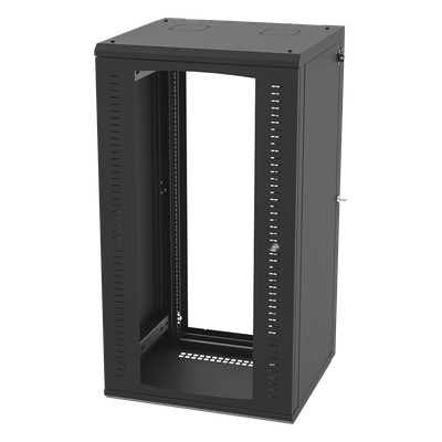LINKEDPRO BY EPCOM SR-1924-GAP-V4 - Gabinete Abatible de Pared (Con Marco Trasero) con Rack 19" de 24 Unidades. Ventana de Cristal | SIERRA STORE