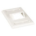 PANDUIT CFPSL2IWY - Placa de Pared Vertical / 2 Puertos Mini-Com Inclinados / ABS / Blanco Mate / Con Etiquetas | SIERRA STORE