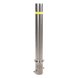ACCESSPRO XB-900-F - Bolardo Fijo / Acero Inoxidable 304 / 900 mm (35.4 in) / Diámetro 114 mm / Espesor 2 mm / Acabado Pulido | SIERRA STORE