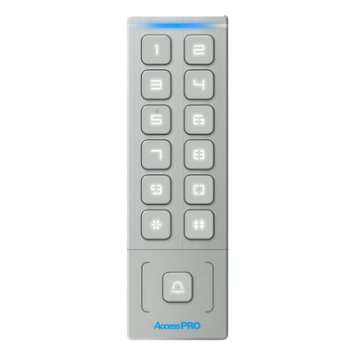 ACCESSPRO PRO-KEYPAD-H1 - Teclado Autónomo de Acceso / 1000 Tarjetas y PIN / IP65 / Lector EM 3 cm (1.18 in) / Salida Wiegand 26/34 / | SIERRA STORE
