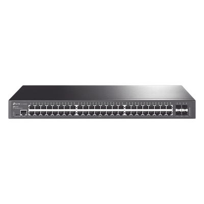Switch Administrable / 48 Puertos Gigabit / 4 Puertos SFP+ 10G / Rendimiento 176 Gbps / Sin Ventilador / Gestión Centralizada en la | SIERRA STORE