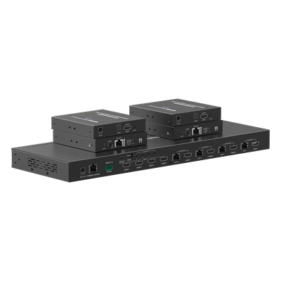 MATRICIAL Y EXTENSOR DE VIDEO HDMI 4 x 4 / 4 Entradas HDMI / 4 Salidas HDMI Loop / 4 Salidas RJ45 para Extender la señal 70 metros por | SIERRA STORE