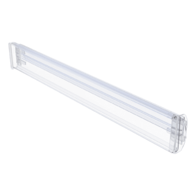 ACCESSPRO RAIL-3132 - Riel Guía para Etiqueta Electrónica / Policarbonato Transparente / 37 mm x 14 mm x 1 m (3.3 ft) / Ángulo | SIERRA STORE