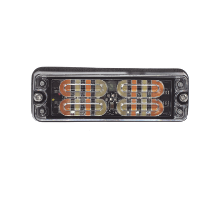 Luz auxiliar LED / Montaje en superficie / 16 LEDs ámbar / 0.5 pulgadas profundidad / 36 patrones destello / IP67 / SAE Clase I | SIERRA STORE