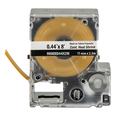 PANDUIT H000X044H2M - Casete de Etiquetas Termorretráctil / 11.2 mm Ancho / 2.4 m (7.87 Pies) Largo / Poliolefina Amarilla / 16-10 AWG | SIERRA STORE