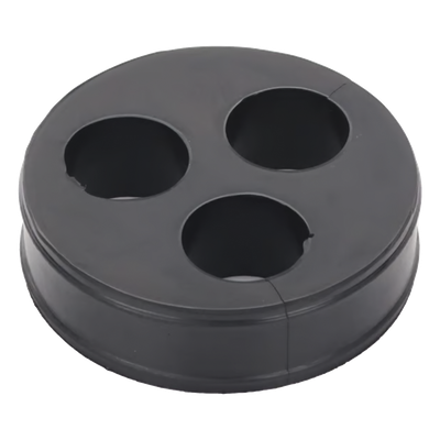 Inserto de Caucho para Placa Pasamuro / 3 Orificios / Cable 7/8 in / Diámetro Exterior 85 mm (3.34 in) / Grosor 25.4 mm (1 in) | SIERRA STORE