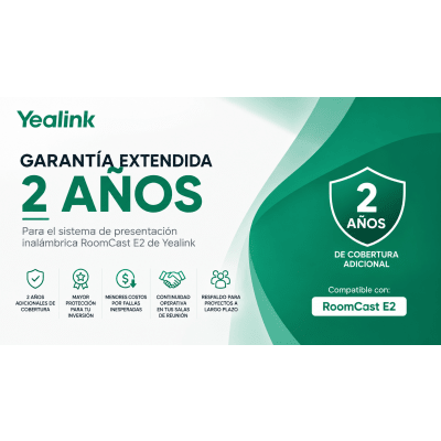 Garantía extendida de 2 años para RoomCast E2 de Yealink | SIERRA STORE