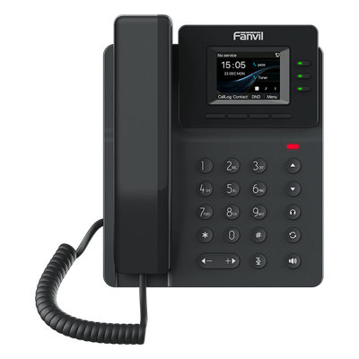 Teléfono IP Empresarial / 4 Líneas SIP / Pantalla LCD 2.4 Pulgadas Color / Conferencia 6 Vías / PoE 802.3af / Audio HD Opus | SIERRA STORE