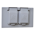 Tapa Dúplex Horizontal / Auto-cierre Hidráulico / Aluminio Diecast / Protección UV / Intemperie / UL y CSA | SIERRA STORE