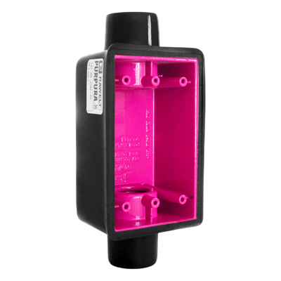 Caja Rectangular / Aluminio con PVC / Uretano Púrpura 12.7 mm / IP67 / 1/2" / Áreas Corrosivas | SIERRA STORE