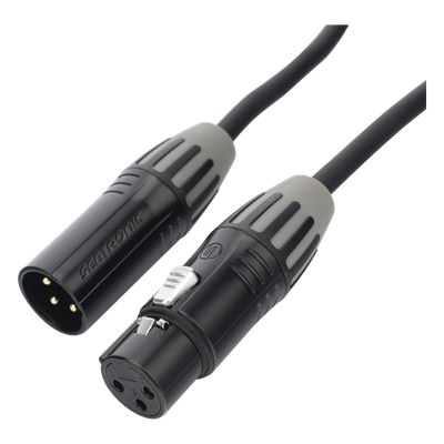 Cable XLR / 3 Polos / Hembra-Macho / Contactos Dorados / Triple Blindaje / 3 m (9.8 ft) | SIERRA STORE