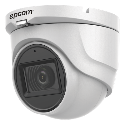 Cámara Turret TURBOHD / 5 Megapixel / Lente 2.8 mm / Ángulo 85.5° / IR 30 m (98.4 ft) / IP67 / 4 Tecnologías / Audio por Coaxitron | SIERRA STORE