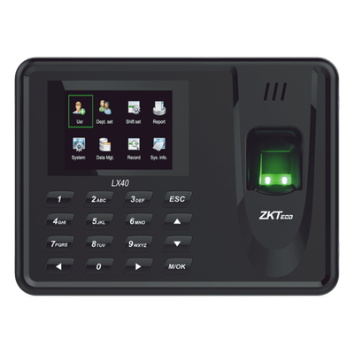 Terminal de Asistencia / Huella Digital / 500 Huellas / 50,000 Eventos / Reportes Excel vía USB / 7.2 x 5.3 x 1.4 in | SIERRA STORE