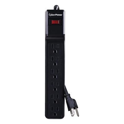 Multicontacto Con Supresor de Picos, Voltaje de Entrada 125 Vca NEMA 5-15P, Con 6 Salidas NEMA 5-15R, 1200 Joules | SIERRA STORE