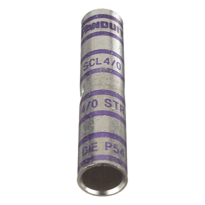 PANDUIT SCL4/0-X - Empalme de Compresión a Tope / Barril Largo de Cobre / Cable 4/0 AWG / 1 Pieza | SIERRA STORE