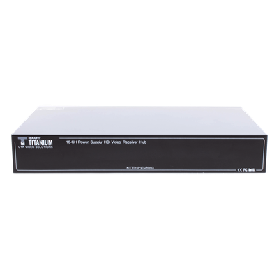 (SOLO RECEPTOR) TRANSCEPTOR ACTIVO DE 16 CANALES / VIDEO+PODER en un solo Cable UTP / 150 metros en 4K, 200 metros en 5 MP/ Envía 36 | SIERRA STORE