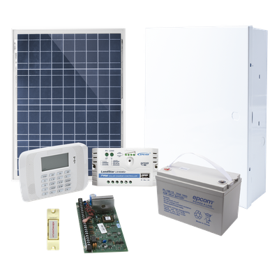 Kit de alarma / Panel VISTA-48LA / Alimentación solar / Teclado con receptor inalámbrico / 3 particiones | SIERRA STORE
