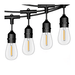 Guirnalda Serie de 24 Luces LED de 24 W / Longitud de 14.6 m (47.9 ft) con 24 Focos S14 / 2700 K Luz Cálida / 111 lm / IP65 Interior y | SIERRA STORE