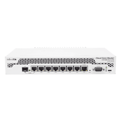 Cloud Core Router, CPU 9 Núcleos, 7 Puertos Gigabit Ethernet, 1 Combo TP/SFP, 1 GB Memoria, Enfriamiento Pasivo | SIERRA STORE