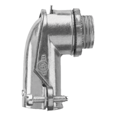 Conector Curvo para Tubo Flexible / 3/4" (19 mm) / Diámetro Exterior 41 mm / Longitud 60 mm / NEMA FB-1 | SIERRA STORE