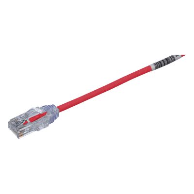 PANDUIT UTP28SP30RD - Cable de Parcheo UTP / Cat6 / 28 AWG / 30 ft (9.1 m) / Diámetro 3.8 mm / Doble Certificación CM/LSZH | SIERRA STORE