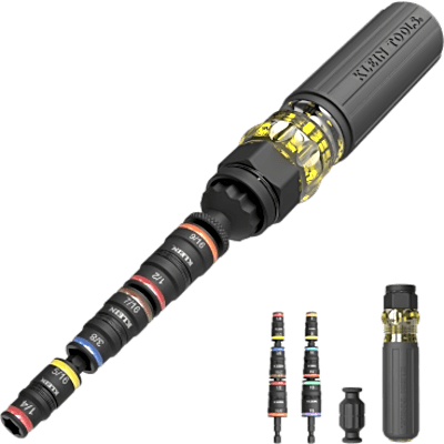 Desarmador de Impacto / 14 en 1 / Magneto de Tierras Raras / Almacenamiento Dual / Asistente de Torque / Dados 7-14 mm | SIERRA STORE