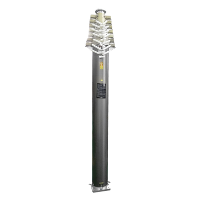 Mástil Telescópico Neumático / 12 m (39.4 ft) / Aluminio 6063 / Carga 15 kg / Viento 80 km/h / IP65 | SIERRA STORE