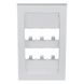PANDUIT CFPE6WHY - Placa de Pared Vertical Ejecutiva / 6 Puertos Mini-Com / Perfil Elevado / 69.8 x 114.3 mm (2.75 x 4.5 pulg.) / | SIERRA STORE