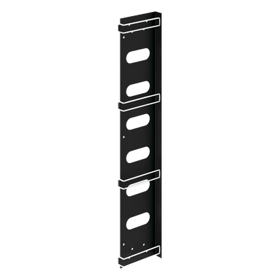Organizador de Cables Vertical / Acero / Negro / Gabinetes Sísmicos / Kit 3 Piezas / Velcro 8 pulg (203 mm) | SIERRA STORE