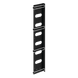 Organizador de Cables Vertical / Acero / Negro / Gabinetes Sísmicos / Kit 3 Piezas / Velcro 8 pulg (203 mm) | SIERRA STORE