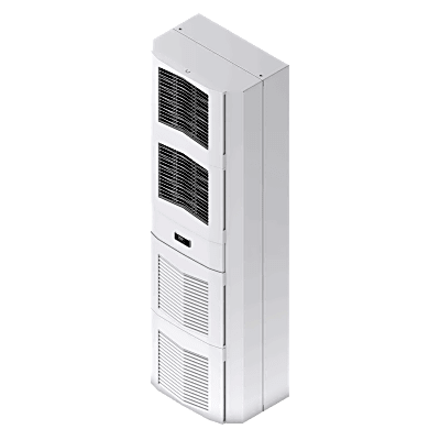Aire Acondicionado Industrial / 2500W (8500 BTU/h) / 460V Trifásico / Montaje Múltiple / Acero Gris RAL 7035 / IP54 Interno | SIERRA STORE