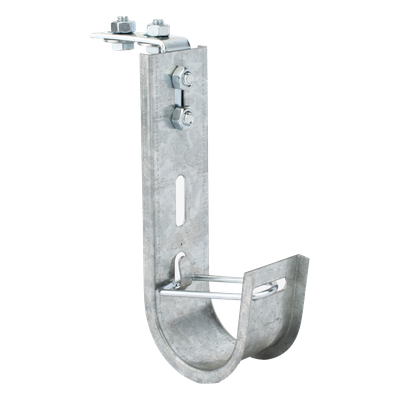 Soporte J-Hook para Cableado Estructurado / Capacidad 28 Cables Cat6 / Acero al Carbono / Instalación Interior | SIERRA STORE