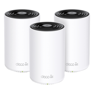 Sistema Mesh Wi-Fi 6E / Triple Banda AXE5400 / Cobertura Completa 3 Unidades / 1 Puerto 2.5G + 2 Puertos 1G / 4 Antenas MU-MIMO 2x2 / | SIERRA STORE