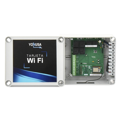 Modulo WIFI con gabinete para uso en Energizadores YONUSA/Aplicación sin costo/Activación Remota de 4 salidas tipo Relay con alta | SIERRA STORE