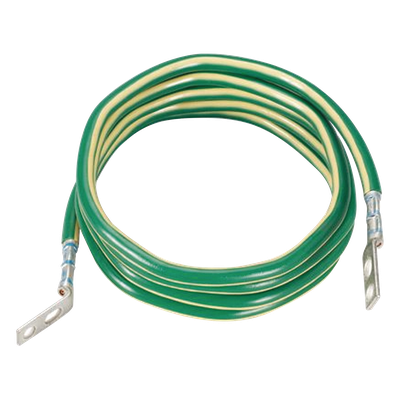 PANDUIT GJ6240UH - Jumper para Aterrizaje de Equipos / 6 AWG (16 mm²) / Terminal 45° y Recta / 240' (6.1 m) / Verde/Amarillo | SIERRA STORE