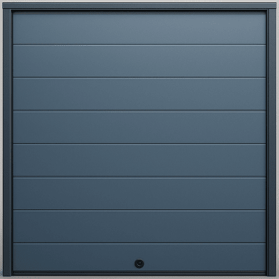 ACCESSPRO APDOOR-208L - Puerta de Garage / Estilo Americano / Línea Central / Aislada / 20×8 pies / Acabado Deluxe / Color Gris | SIERRA STORE