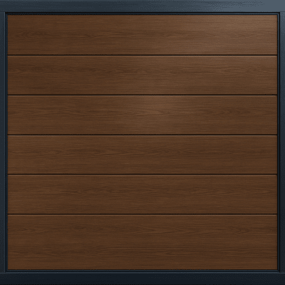 ACCESSPRO APDOOR-99B - Puerta de Garage / Línea Central / Imitación Madera Oscura / 9x9 pies (2.74x2.74 m) / Aislada / Estilo Americano | SIERRA STORE