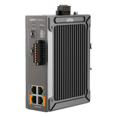 Switch Industrial Administrable / 4 Puertos PoE Gigabit / 2 SFP 2.5Gbps / PoE 120W / -40℃ a 75℃ (-40℉ a 167℉) / Sin Ventiladores | SIERRA STORE