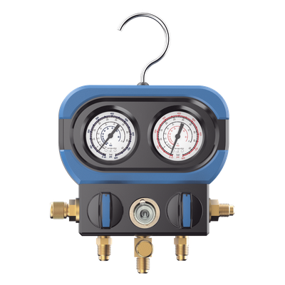 EPCOM AM-AA - Manifold de 2 Válvulas / Presión Máxima 500 psi / Vacío -30 inHg / Multigas R22, R32/R410A, R404A, R407C / Conexión | SIERRA STORE