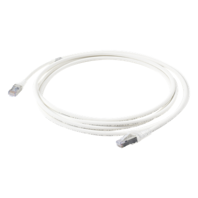 SIEMON SP6A-S10-02 - Patch Cord Cat6A Blindado S/FTP / 28 AWG / 3.05 m (10 pies) / Diámetro 5.5 mm / Color Blanco | SIERRA STORE