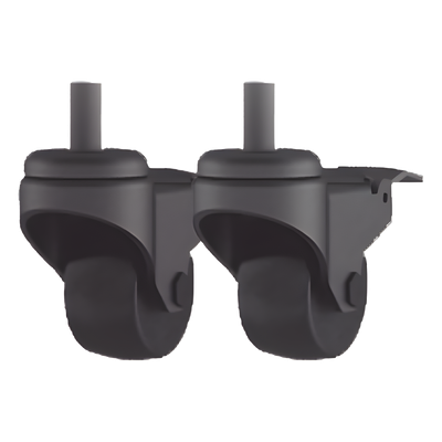 EPCOM INDUSTRIAL SDJH131 - Ruedas de 4 pulgadas / Rosca M12 / Freno de cable / Diámetro 100 mm (3.94') / Ancho 28 mm (1.1') | SIERRA STORE