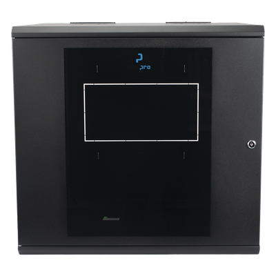 LINKEDPRO BY EPCOM SR-1912-GAP-V5 - Gabinete de Pared Abatible / Rack 19" 12U / Ventana Cristal Templado / Apertura 120° / Laterales | SIERRA STORE