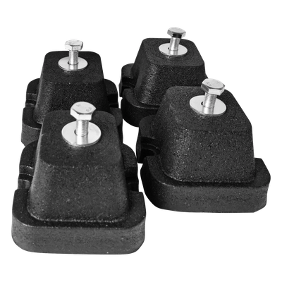 EPCOM AV-6510 - Base Antivibratoria para Minisplit / Carga 120 kg / Montaje en Piso / Caucho de Alta Resistencia / Kit de 4 Piezas | SIERRA STORE