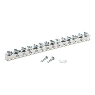 PANDUIT UGB2/0-414-12 - Pletina de Conexión a Tierra / 12 Puertos / AWG 4-14 / Cobre Estañado / UL 467 / Panel de Control | SIERRA STORE